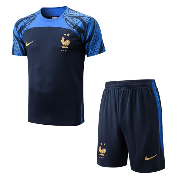 Camiseta Entrenamiento Francia Conjunto Completo 2022/2023 Azul